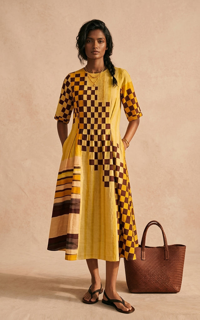 Golden Hour Midi Dress – Vedika M