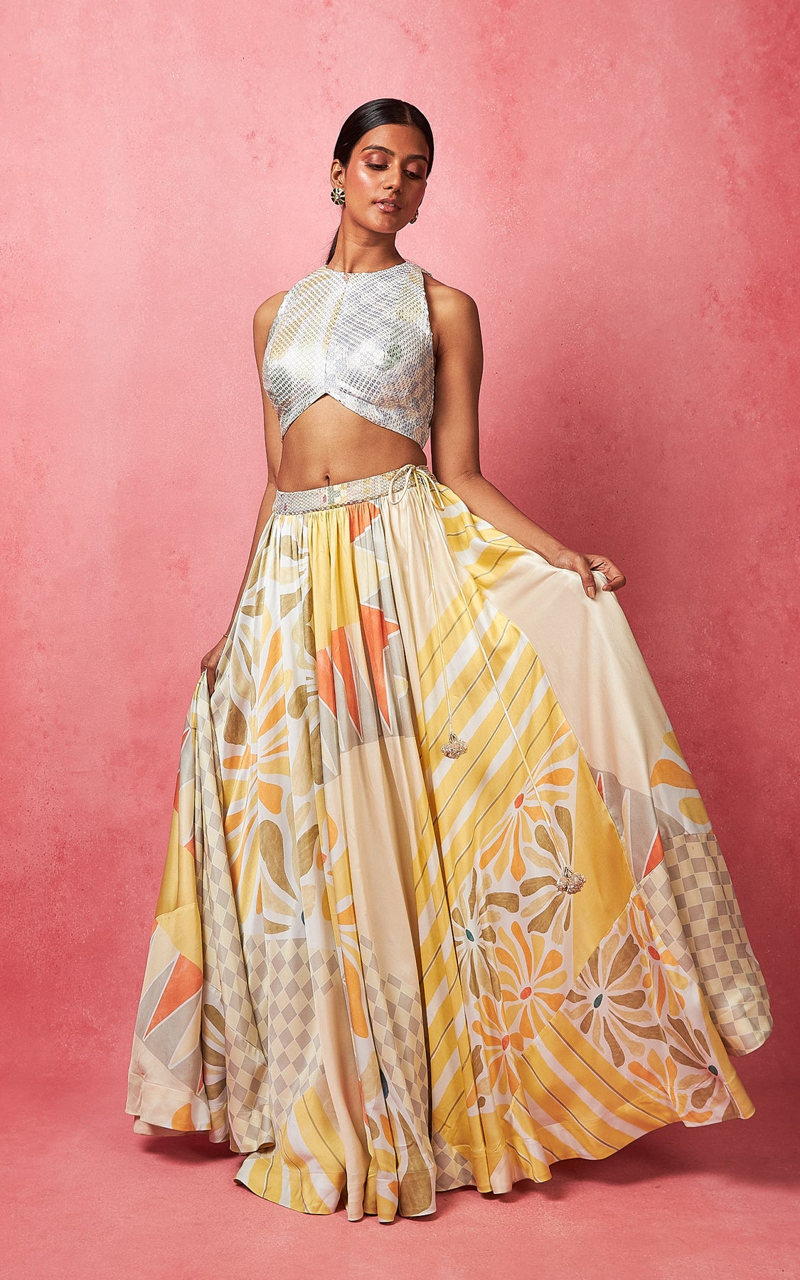 Multicoloured Lehenga Set Vedika M multicoloured-lehenga-set-vedika-m